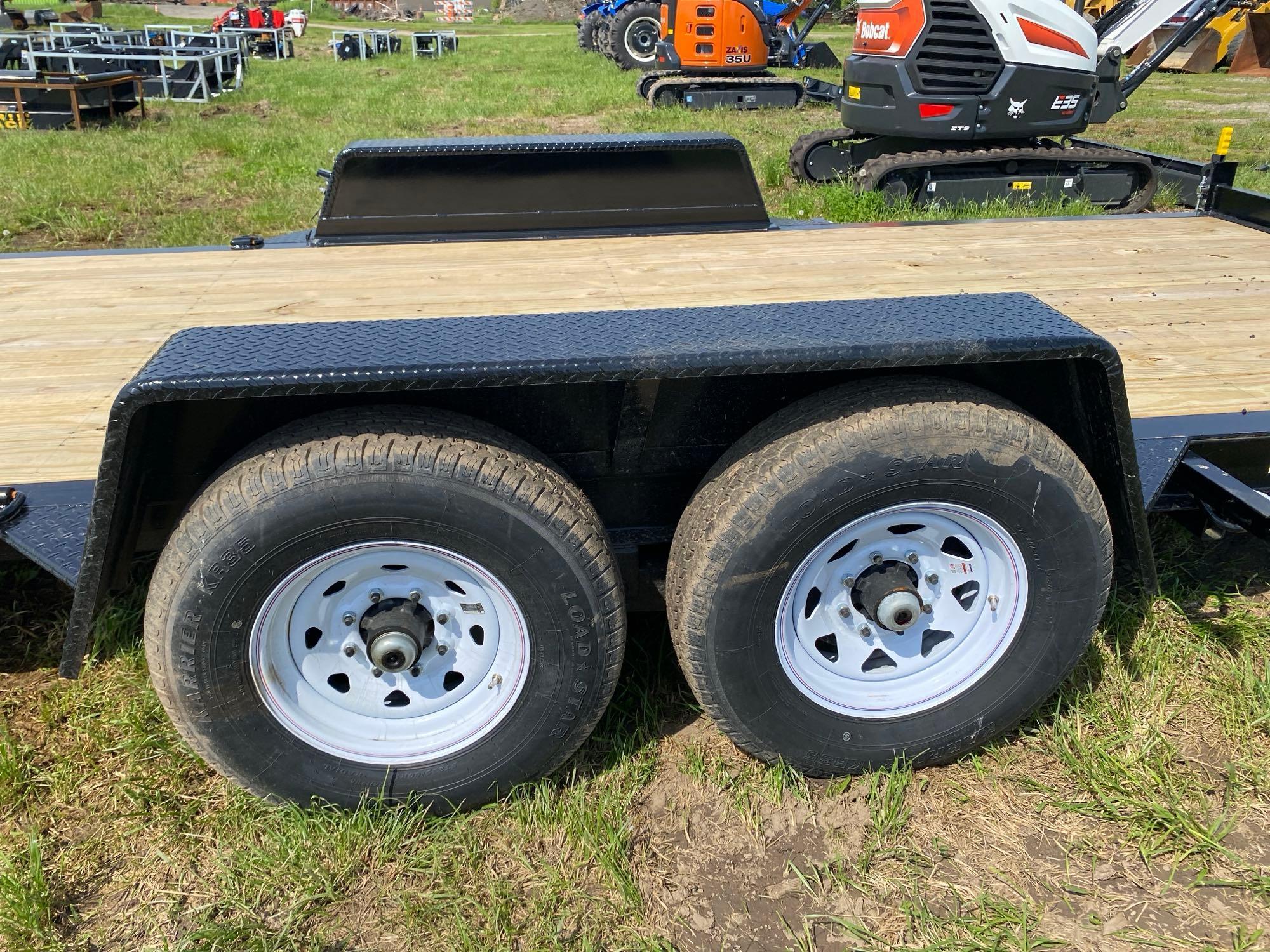 NEW 2024 CROSS COUNTRY 6HD18TD 18FT. TAGALONG TRAILER VN:643112 equipped with 6 ton capacity, tilt