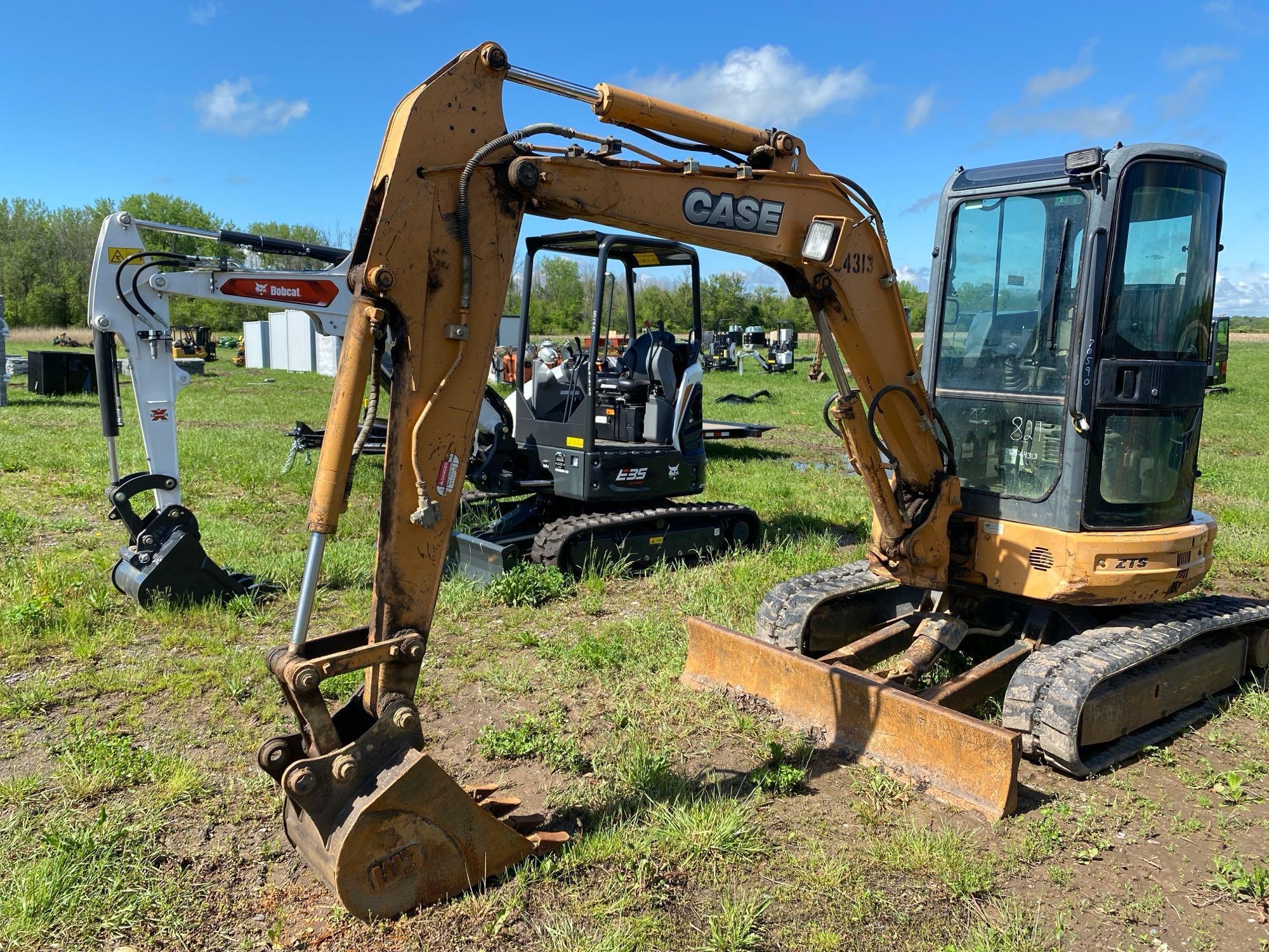 2012 CASE CX36B HYDRAULIC EXCAVATOR SN:NDTN64313 powered by Yanmar diesel engine, equipped with Cab,