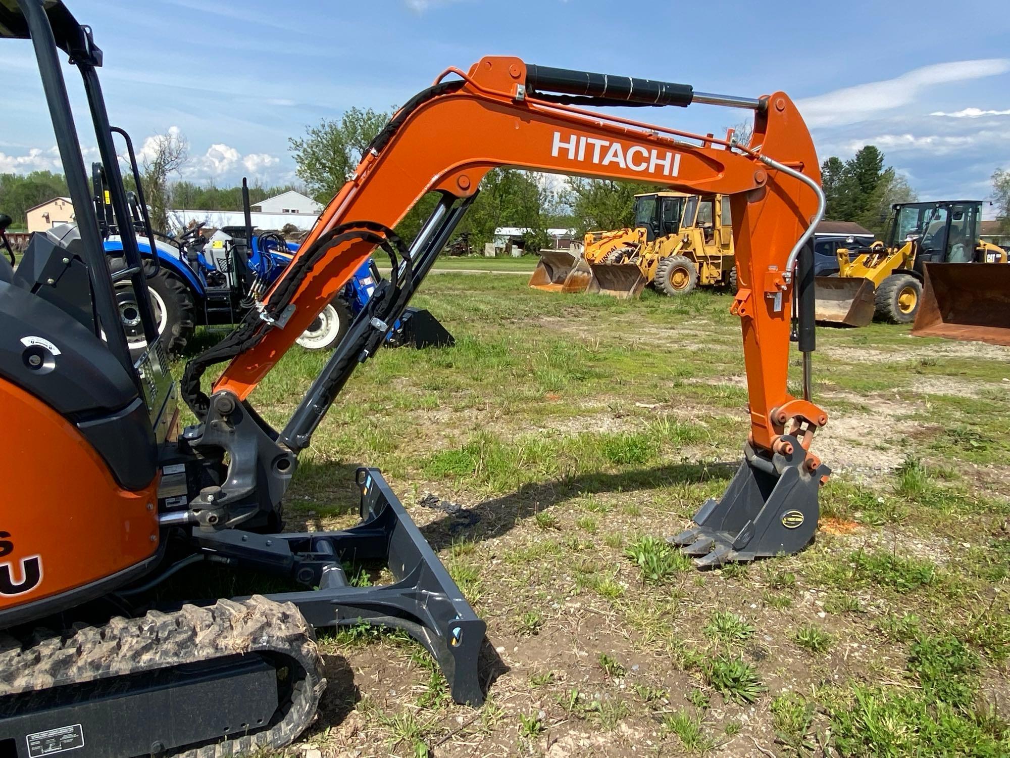 2023 HITACHI ZX35U-5N...HYDRAULIC EXCAVATOR SN-01546 powered by diesel engine, equipped with OROPS,