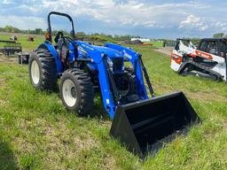 NEW UNUSED...HOLLAND WORKMASTER 50 TRACTOR LOADER 4x4, SN-609118 powered by diesel engine, equipped