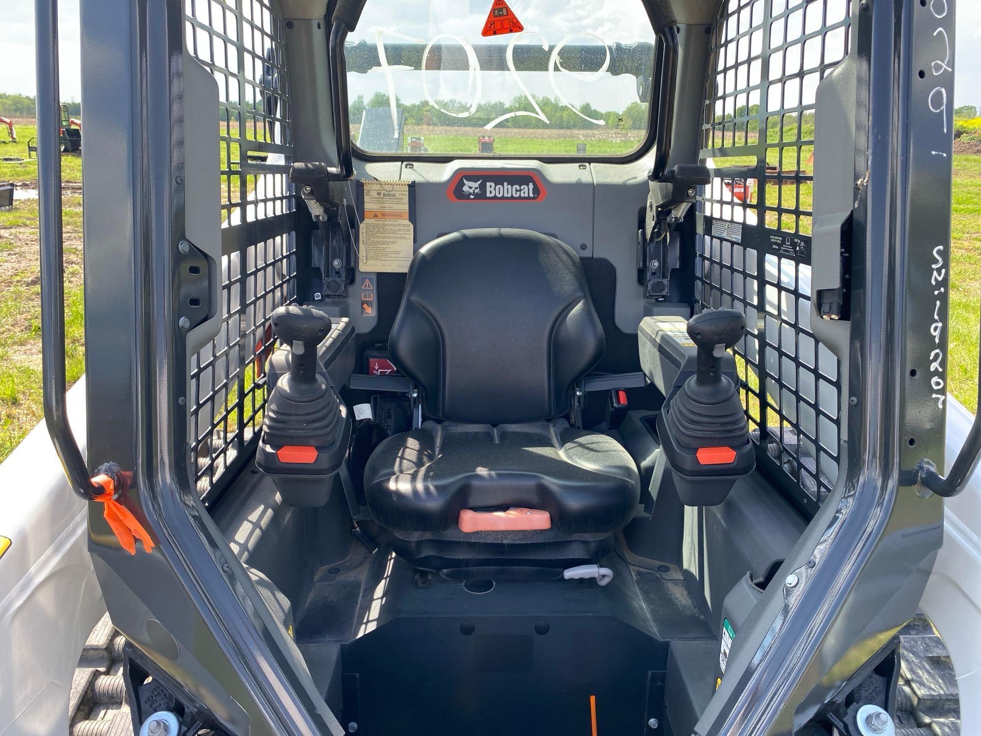 2023 BOBCAT T64 RUBBER TRACKED SKID STEER SN-19207 powered by diesel engine, equipped with rollcage,