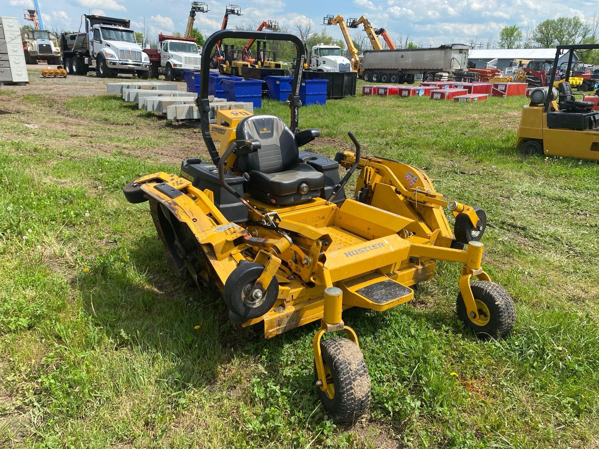 HUSTLER SUPER 104 COMMERCIAL MOWER SN:20030910 powered by Kawasaki gas engine, equipped with ROPS,