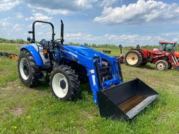 2022 NEW HOLLAND WORKMASTER 75 TRACTOR LOADER... SN-03705... 4x4, powered by diesel engine, equipped