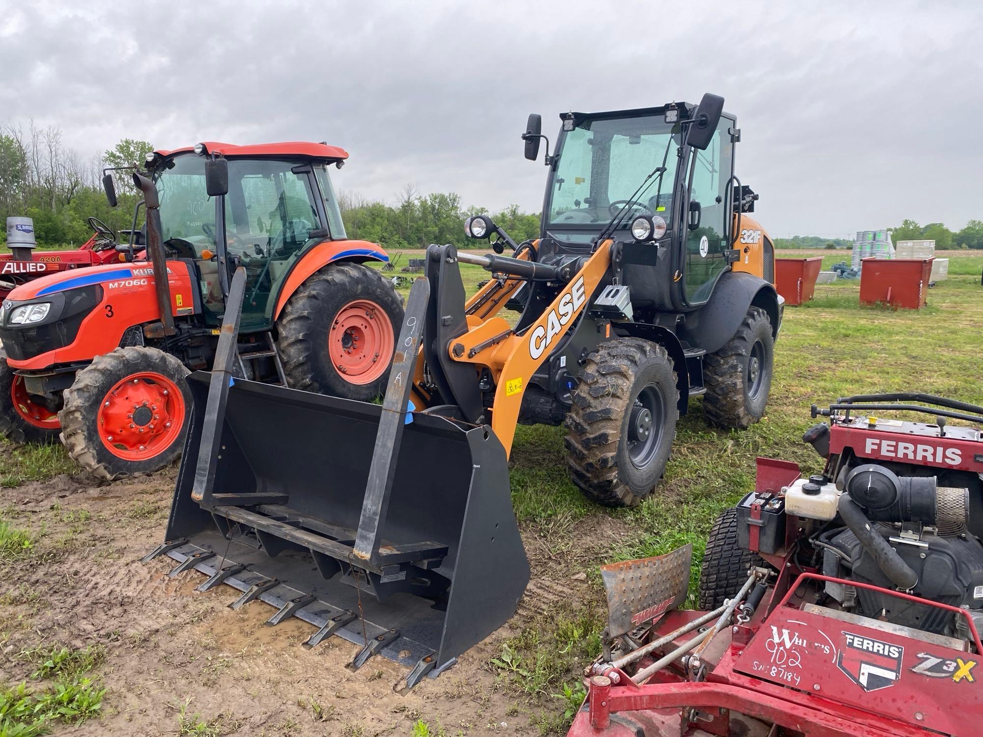 UNUSED CASE 321F RUBBER TIRED LOADER... sn-6346... powered by diesel engine, equipped with EROPS, ai