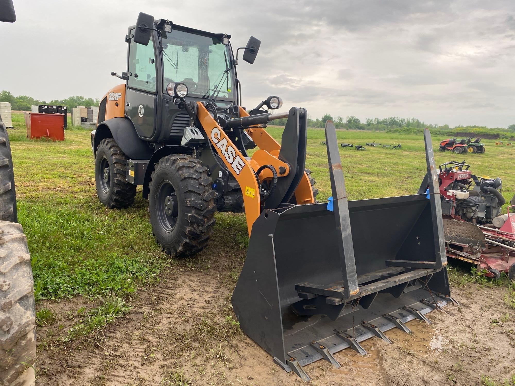 UNUSED CASE 321F RUBBER TIRED LOADER... sn-6346... powered by diesel engine, equipped with EROPS, ai