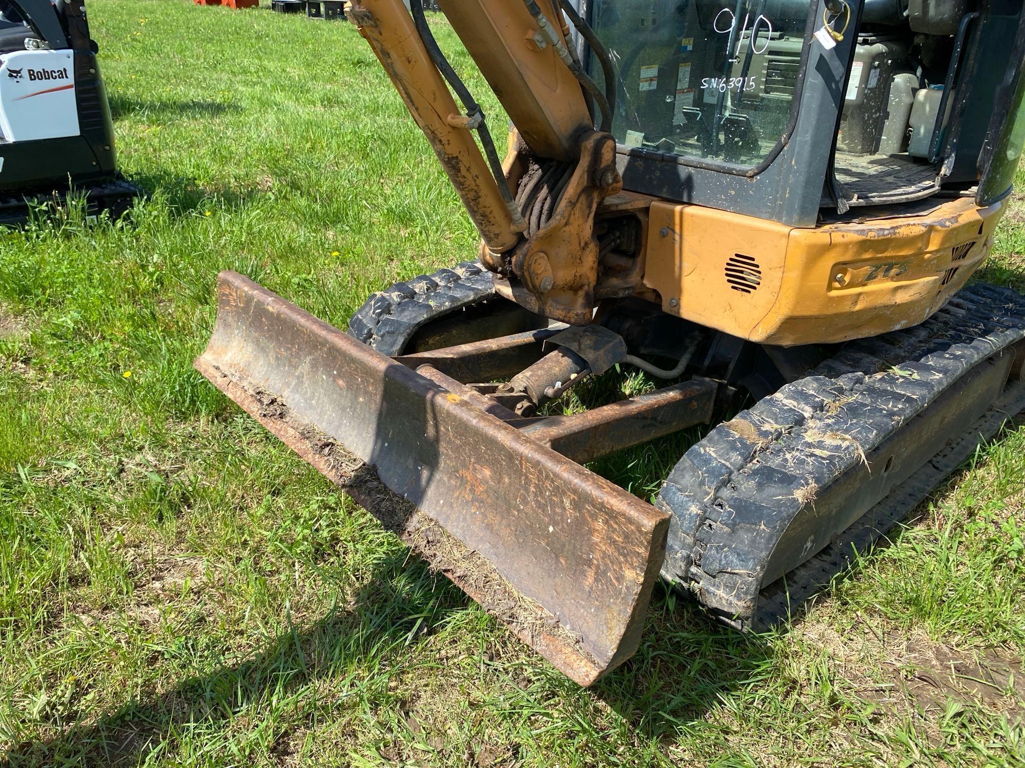 2012 CASE CX36B HYDRAULIC EXCAVATOR SN:NDTN63915 powered by Yanmar diesel engine, equipped with Cab,