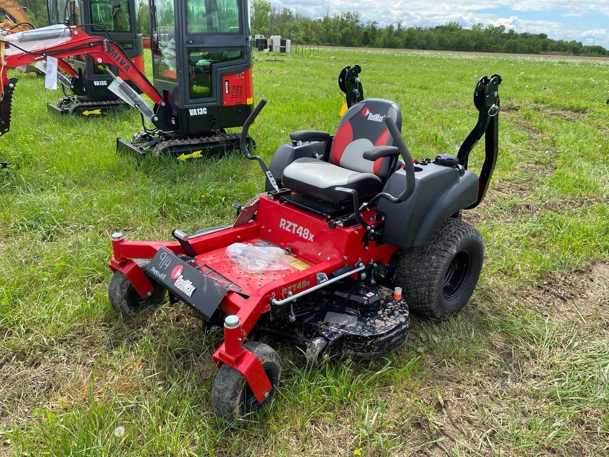 UNUSED REDMAX RTZ48X COMMERCIAL MOWER SN-001458 powered by Kawasaki gas engine, equipped with 48in.