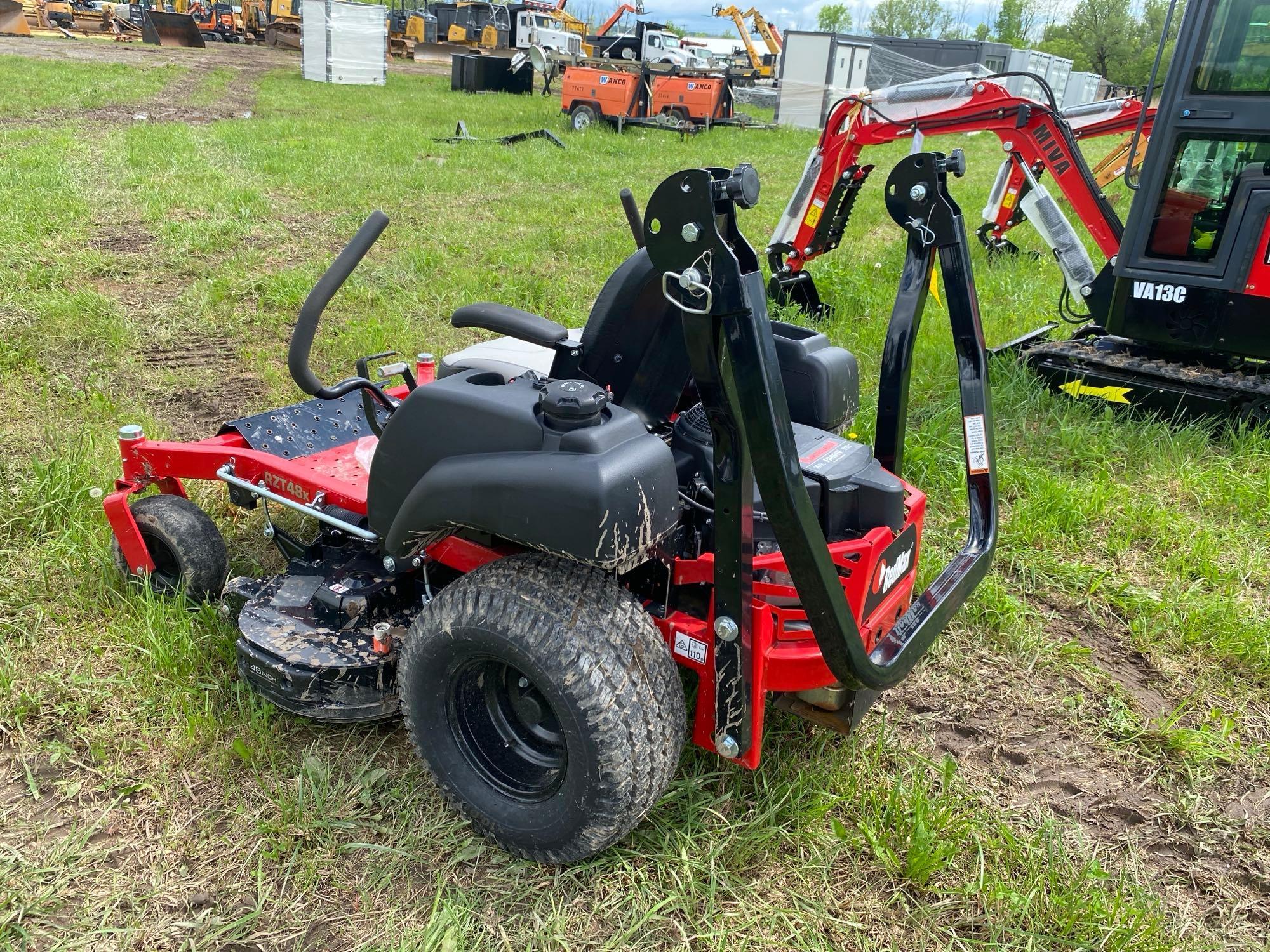 UNUSED REDMAX RTZ48X COMMERCIAL MOWER SN-001458 powered by Kawasaki gas engine, equipped with 48in.