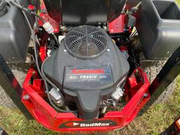 UNUSED REDMAX RTZ48X COMMERCIAL MOWER SN-001458 powered by Kawasaki gas engine, equipped with 48in.