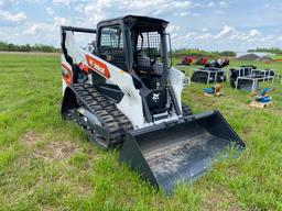 2023 BOBCAT T76 RUBBER TRACKED SKID STEER SN-26133 powered by diesel engine, equipped with rollcage,