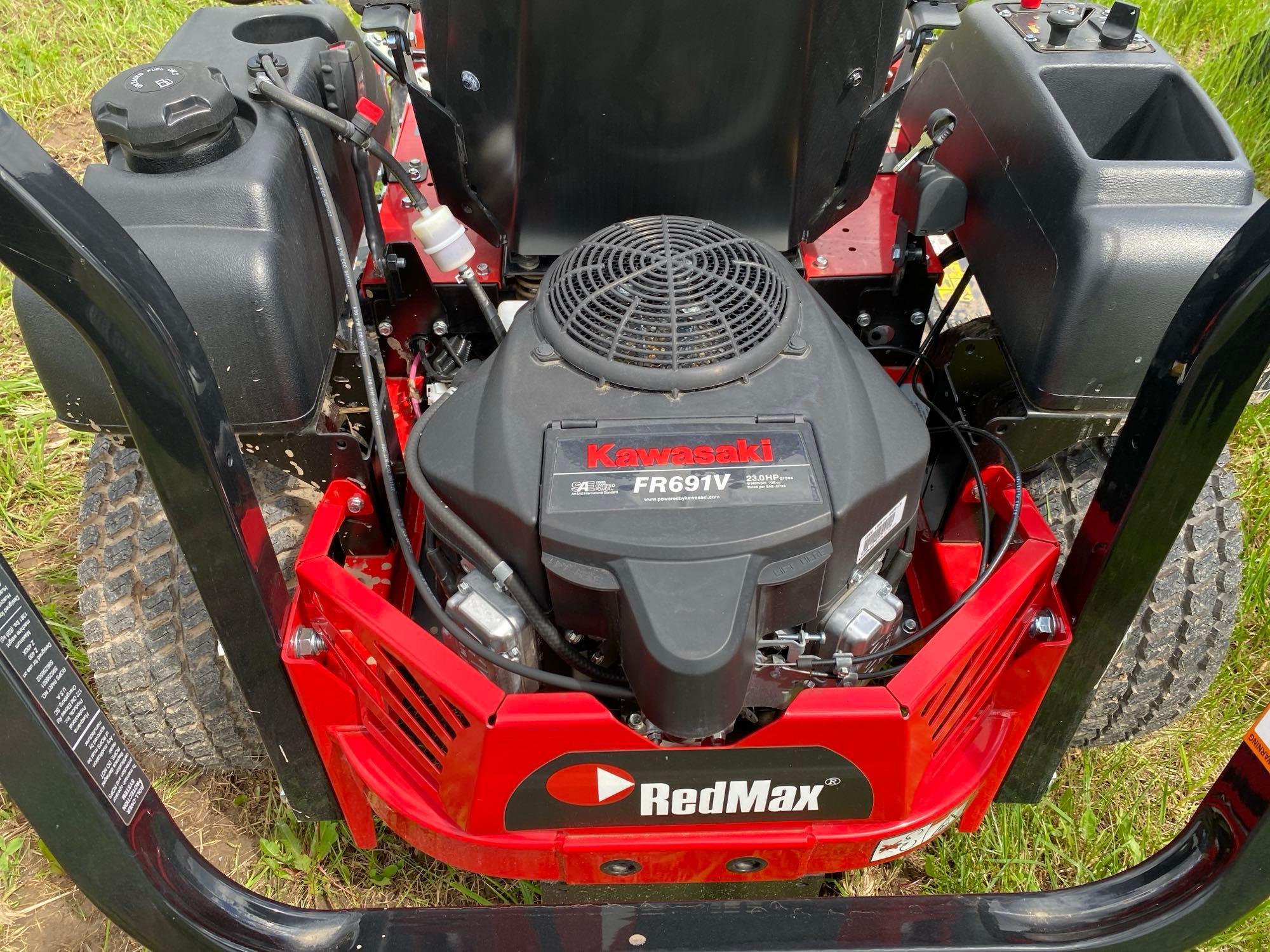 UNUSED REDMAX RTZ48X COMMERCIAL MOWER SN-001480 powered by Kawasaki gas engine, equipped with 48in.