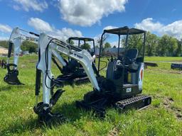 2020 BOBCAT E20 HYDRAULIC EXCAVATOR SN:B3BL18158 powered by diesel engine, equipped with OROPS,