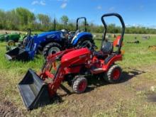 DEMO BRANSON TRACTOR LOADER 4x4, SN-00777 powered by diesel engine, equipped with ROPS, I-static