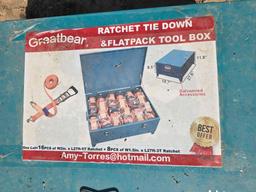 NEW GREATBEAR (16PC) 2IN. X 27IN. RATCHET & (8PC) 1.5IN. X 27IN. RATCHET NEW SUPPORT EQUIPMENT