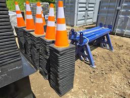 NEW (25) SAFETY HIGHWAY CONES NEW SUPPORT EQUIPMENT