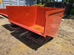 NEW 3 CUBIC YARD SELF DUMPING HOPPER SCRAP RECYCLING EQUIPMENT 4,000lb capacity.