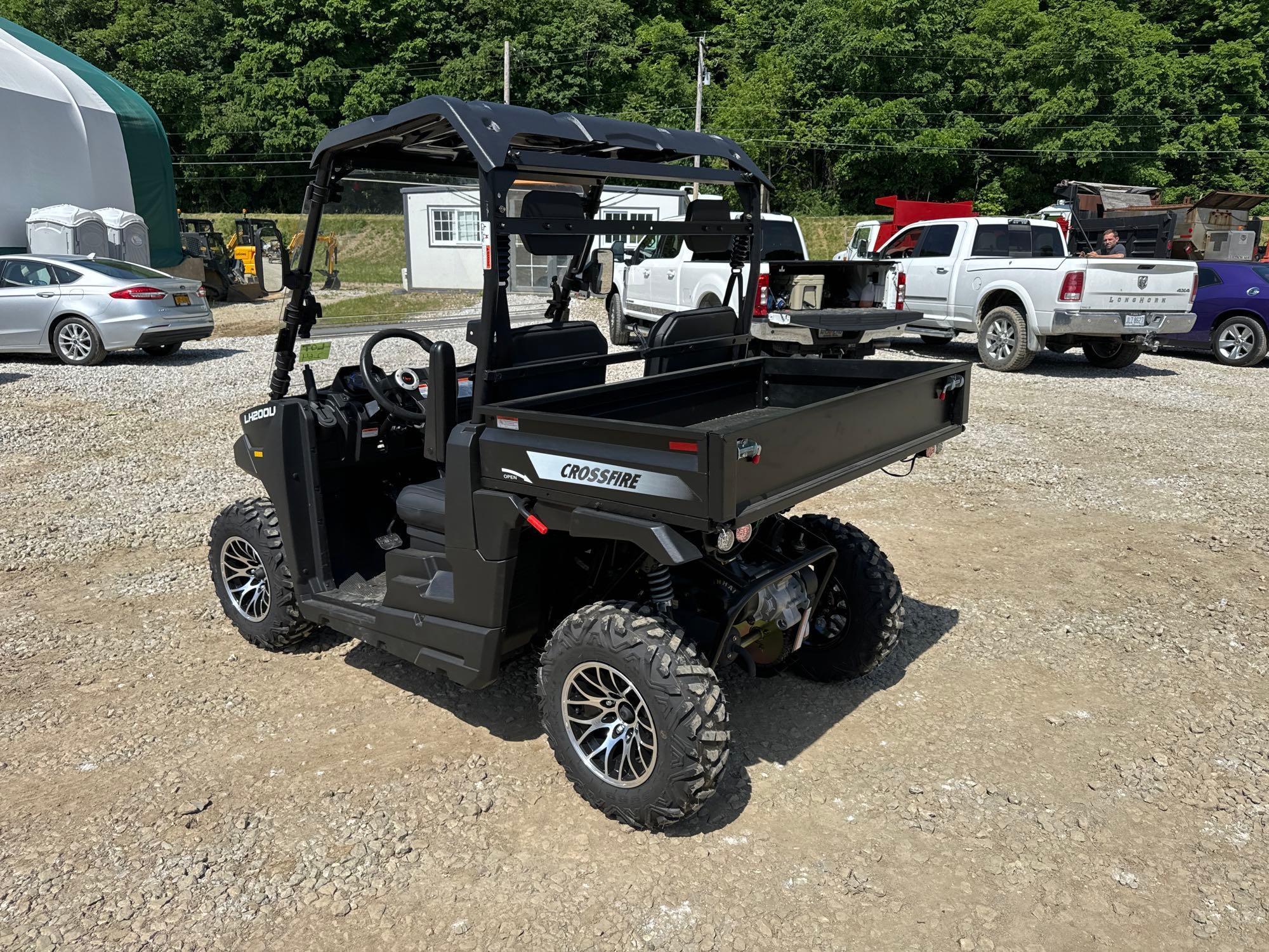 NEW UNUSED CROSSFIRE LH200U UTILITY VEHICLE powered by 177CC EFI gas engine, equipped with ROPS,