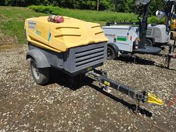 2017 ATLAS COPCO XAS185KD7 T4F AIR COMPRESSOR SN:HOP054508 powered by diesel engine, equipped with