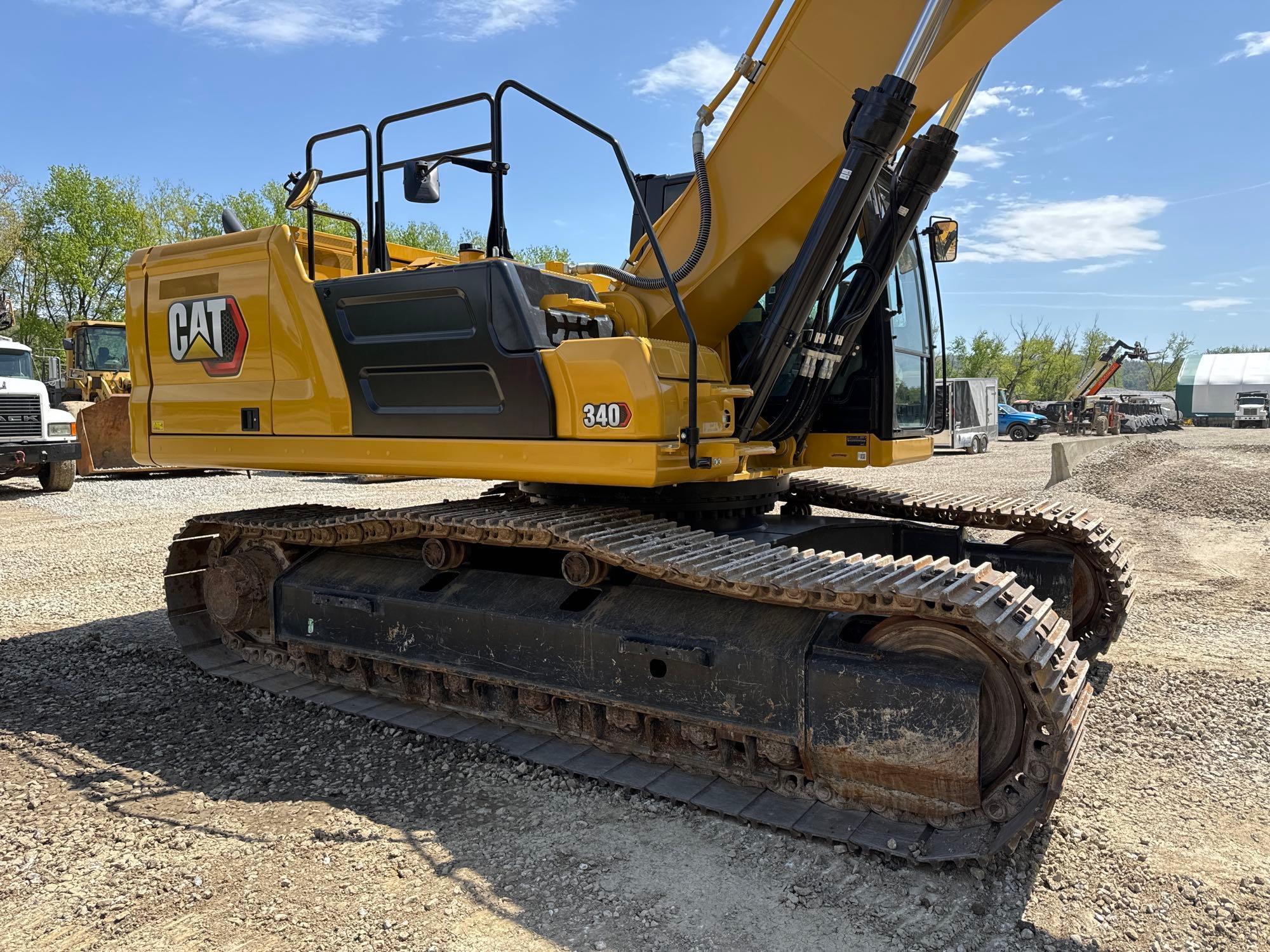 2023 CAT 340 HYDRAULIC EXCAVATOR SN 10230 powered by Cat diesel engine, equipped with Cab, air,