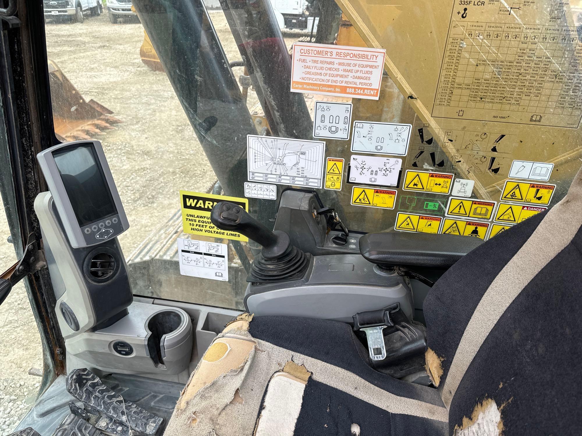 2016 CAT 335FLCR HYDRAULIC EXCAVATOR SN:KNE00510 powered by Cat C7.1 diesel engine, equipped with