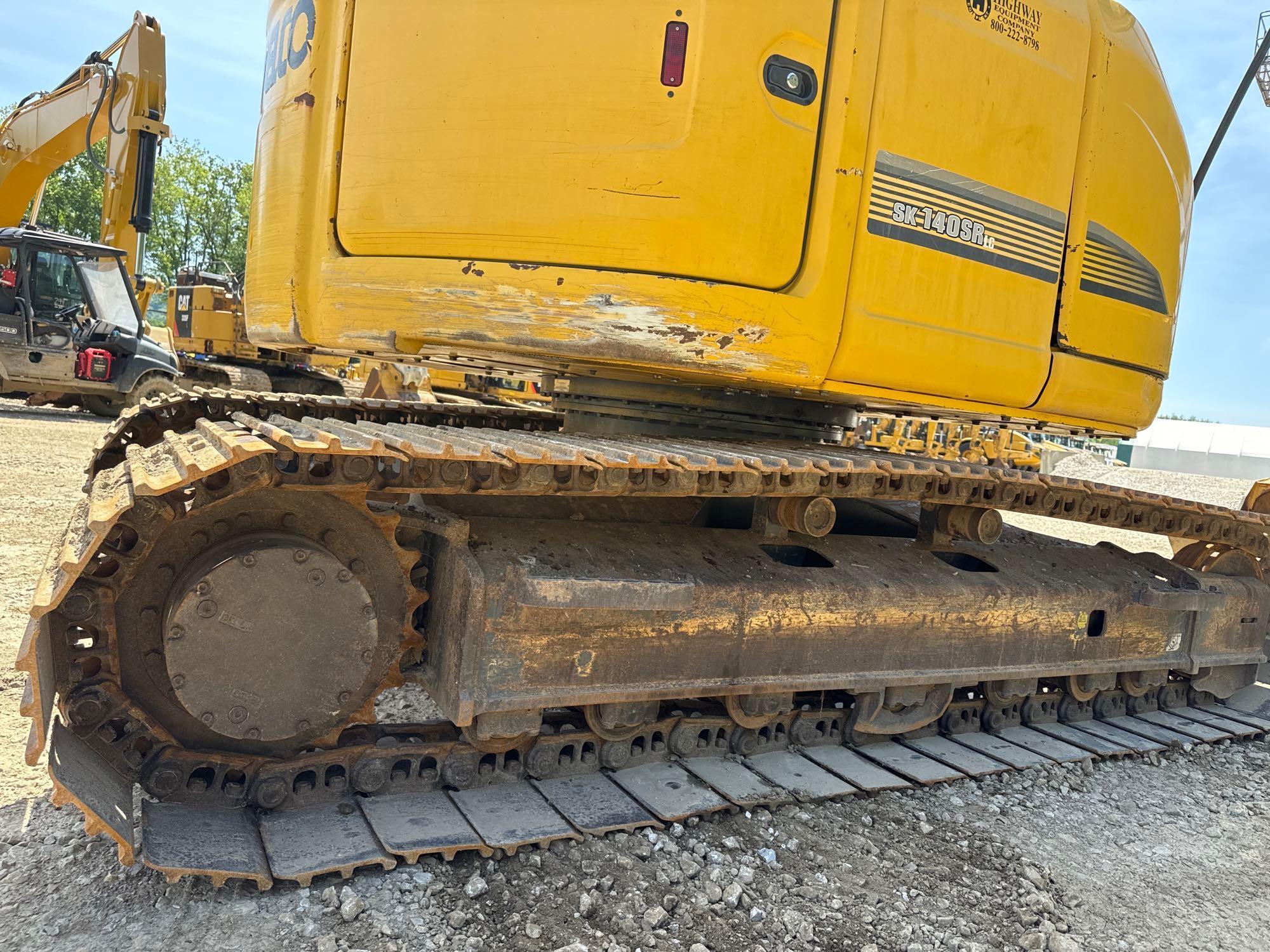 KOBELCO SK140SRLC-3 HYDRAULIC EXCAVATOR SN:YH07-10071 powered by diesel engine, equipped with cab,