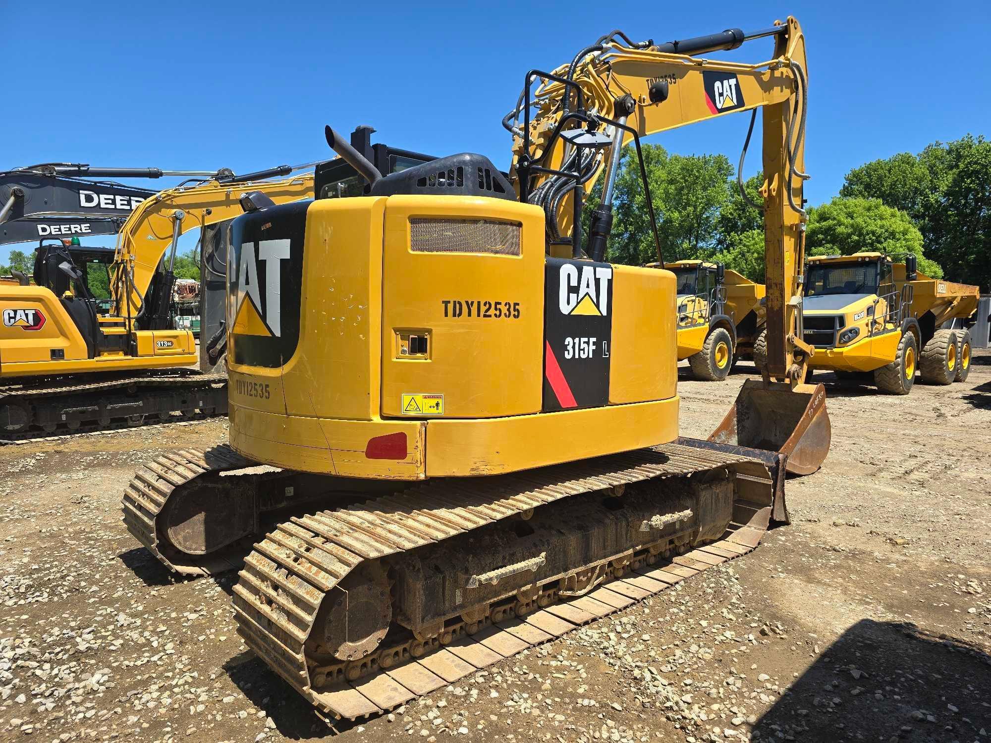 2019 CAT 315FLCR HYDRAULIC EXCAVATOR SN:TDY12535 powered by Cat diesel engine, equipped with Cab,