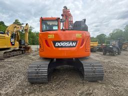 2019 DOOSAN DX140LCR-5 HYDRAULIC EXCAVATOR SN:20341 powered by diesel engine, equipped with Cab,