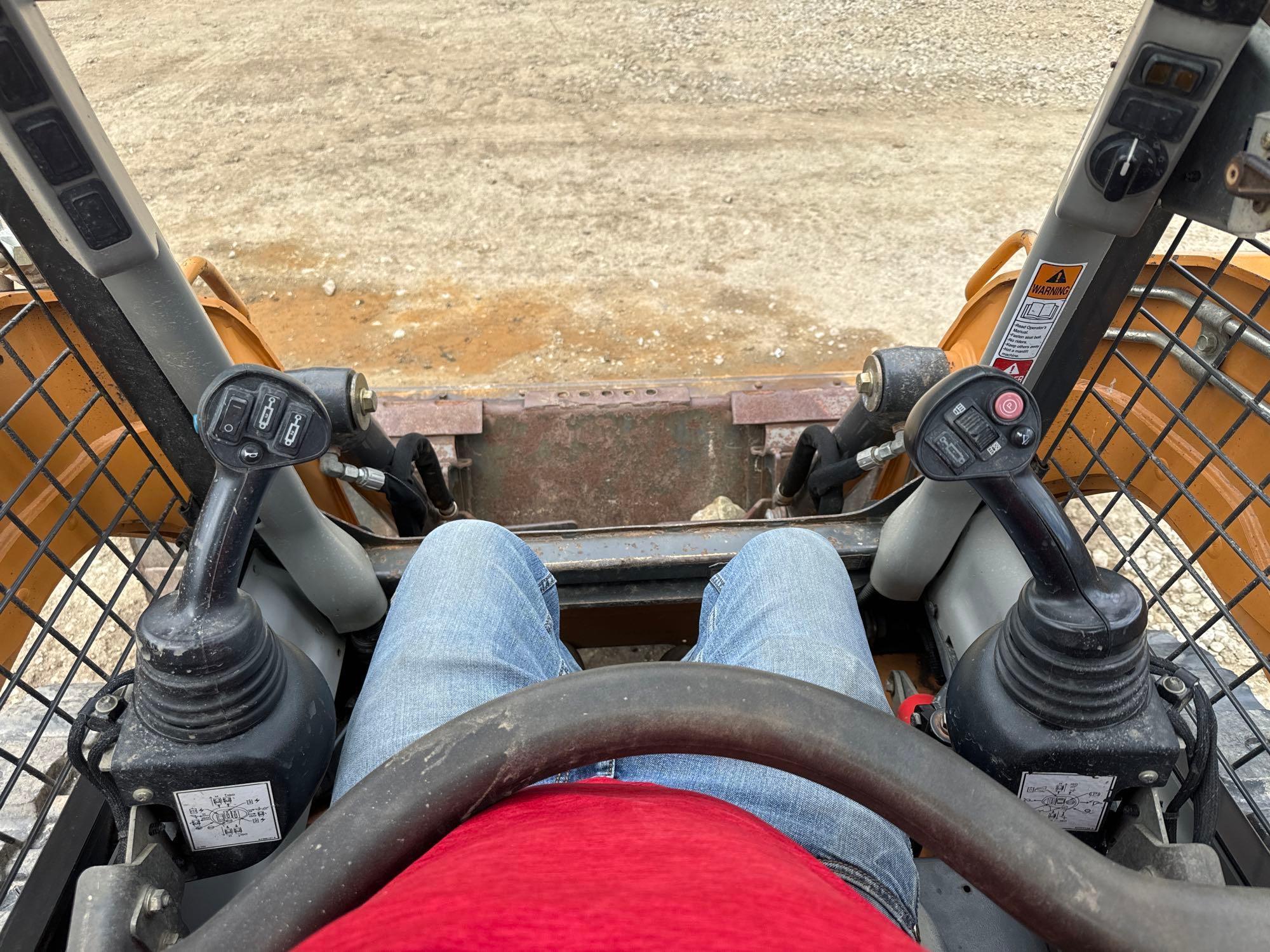 2018 CASE TR310 RUBBER TRACKED SKID STEER SN:NHM435967 powered by diesel engine, equipped with