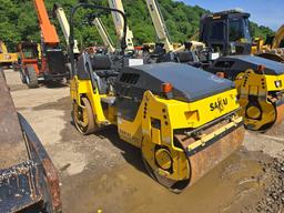 2020 SAKAI SW504W ASPHALT ROLLER SN:30206 powered by Kubota diesel engine, equipped with OROPS,