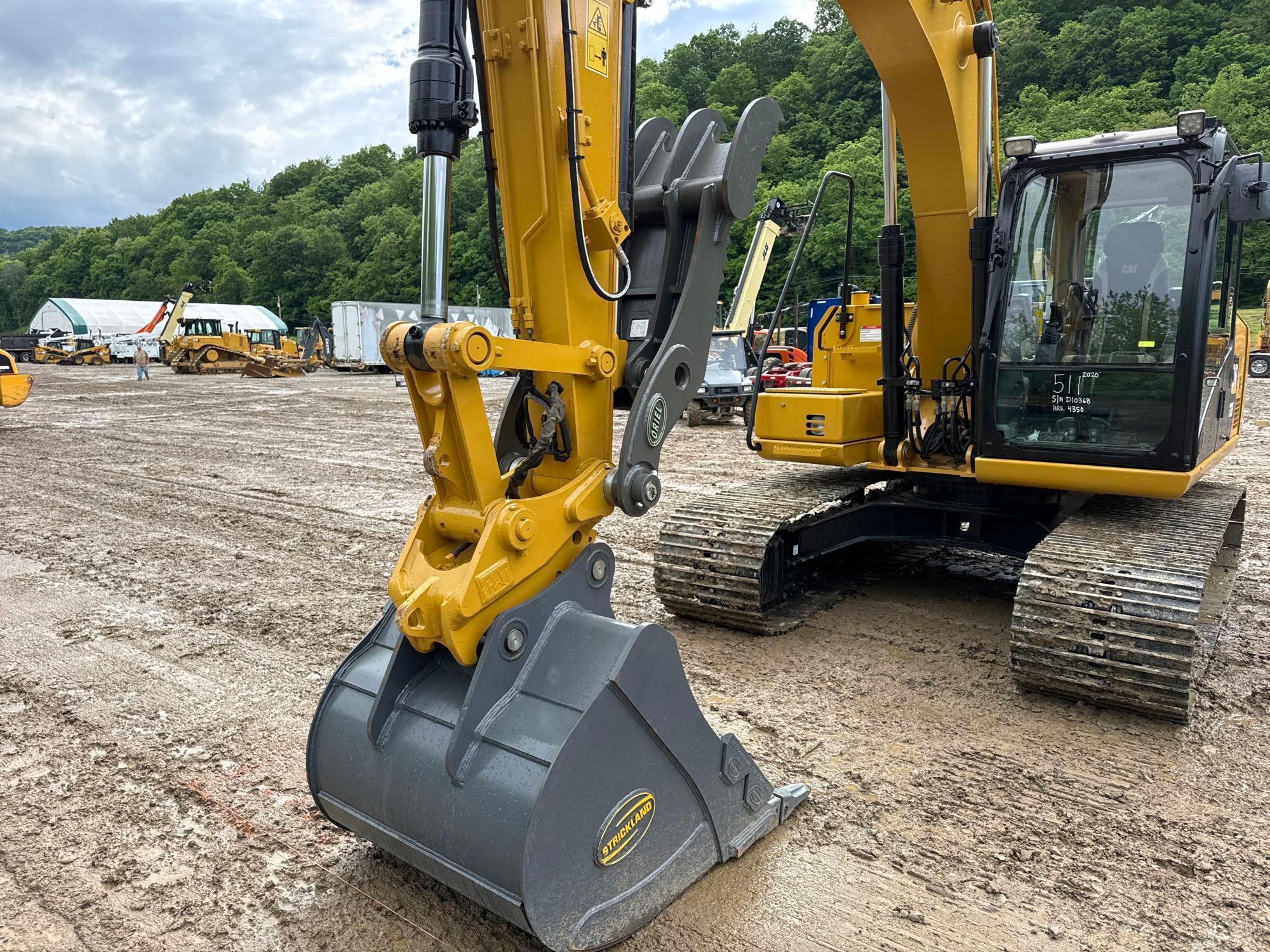 2020 CAT 313FLGC HYDRAULIC EXCAVATOR SN:GJD10368 powered by Cat diesel engine, equipped with Cab,