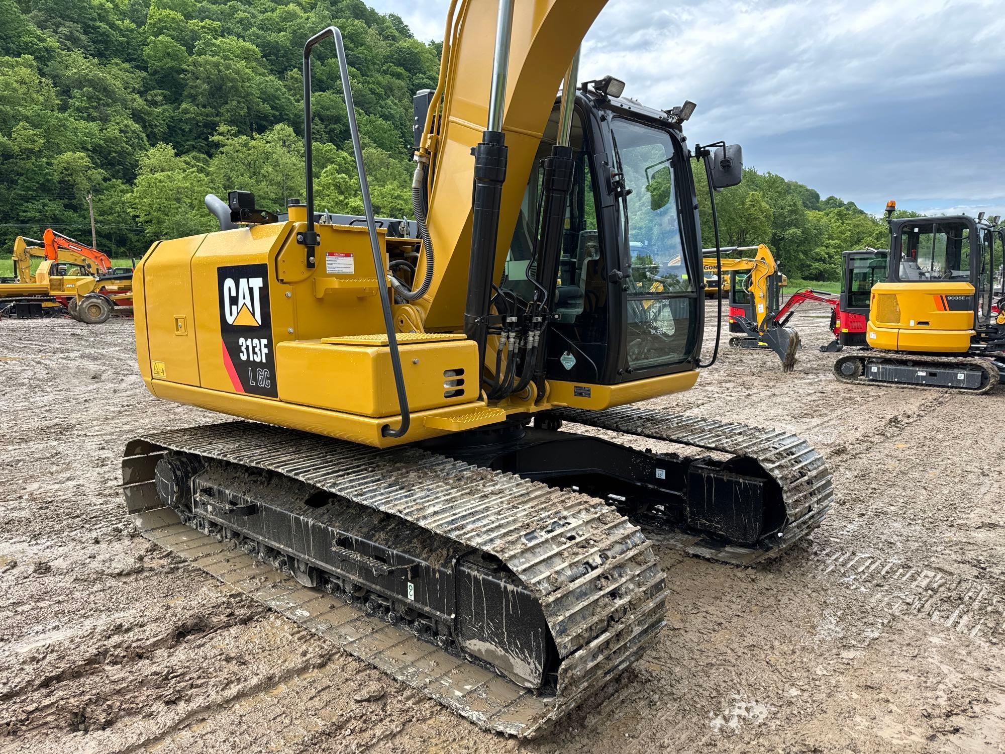 2020 CAT 313FLGC HYDRAULIC EXCAVATOR SN:GJD10368 powered by Cat diesel engine, equipped with Cab,