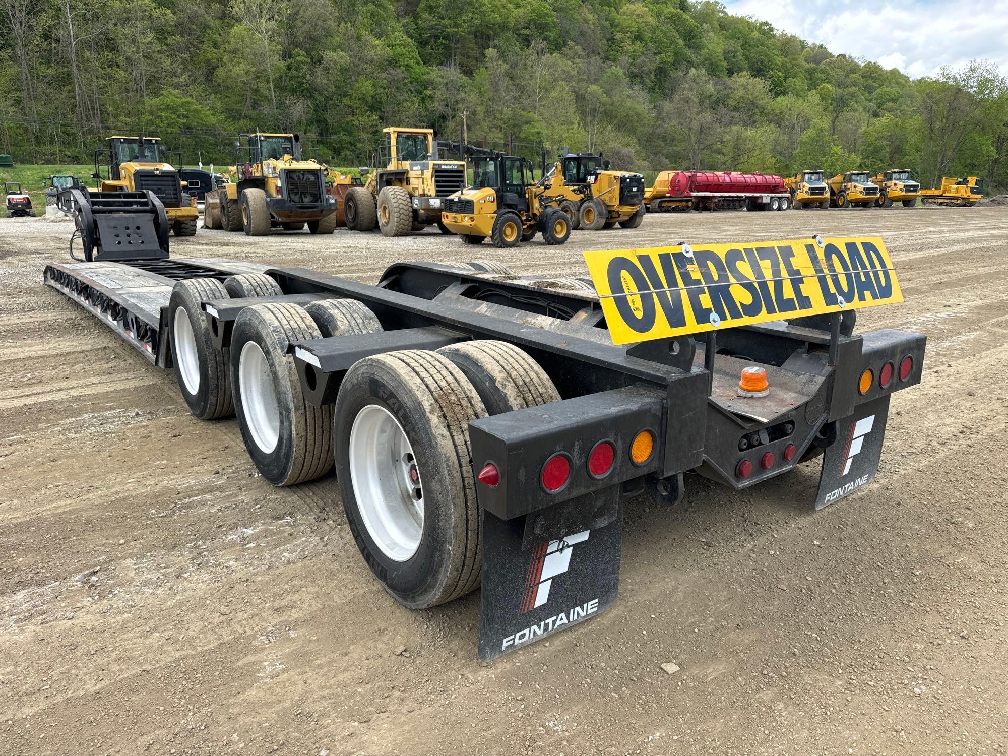 2004 FONTAINE 553-1A DETACHABLE GOOSENECK TRAILER VN:4LFF5430X43525068 equipped with 55 ton
