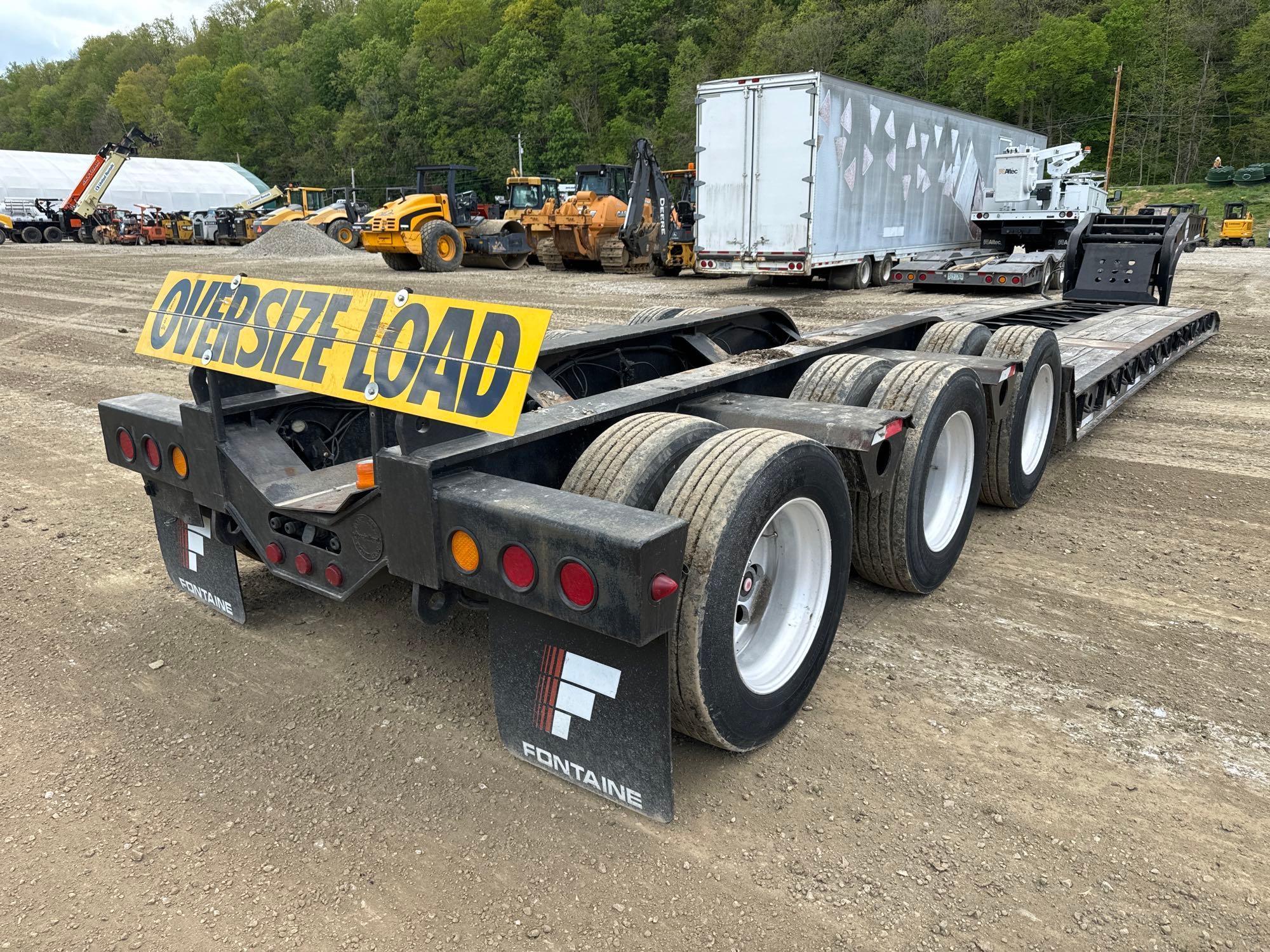 2004 FONTAINE 553-1A DETACHABLE GOOSENECK TRAILER VN:4LFF5430X43525068 equipped with 55 ton