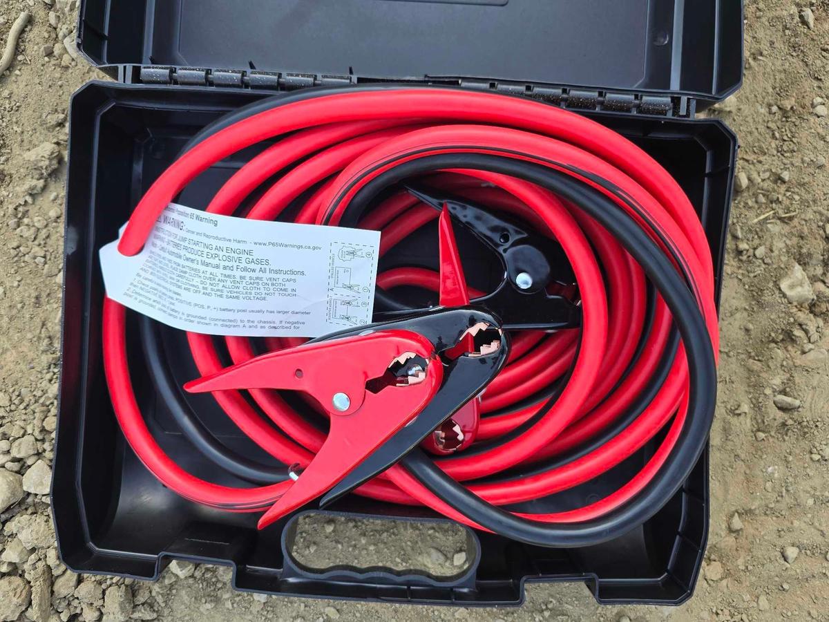 NEW 25FT. 800AMP EXTRA HEAVY DUTY BOOSTER CABLES NEW SUPPORT EQUIPMENT