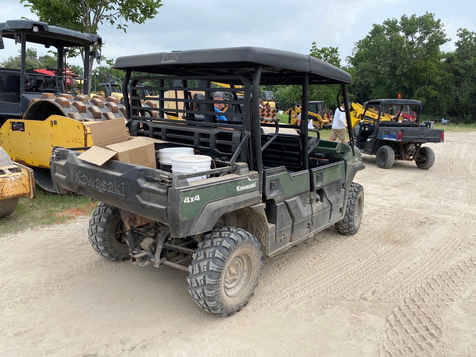 2019 KAWASAKI KAWF820BKF UTILITY VEHICLE SN:513886 4x4, powered by diesel engine, equipped with