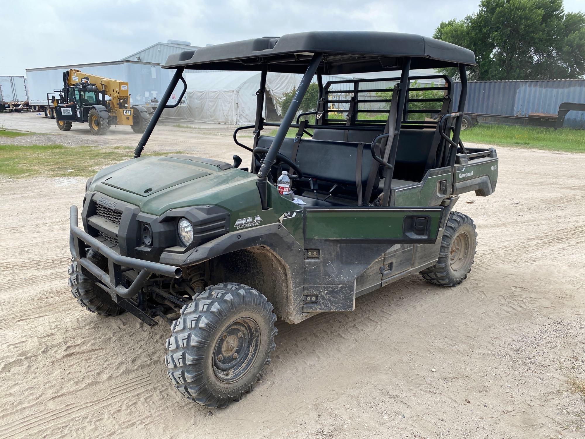 2019 KAWASAKI KAWF820BKF UTILITY VEHICLE SN:513886 4x4, powered by diesel engine, equipped with