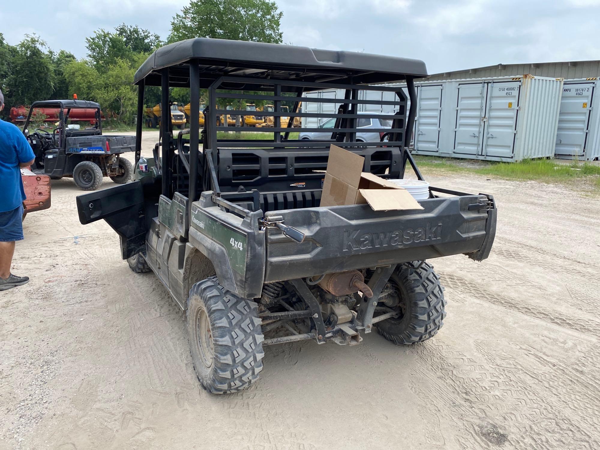 2019 KAWASAKI KAWF820BKF UTILITY VEHICLE SN:513886 4x4, powered by diesel engine, equipped with
