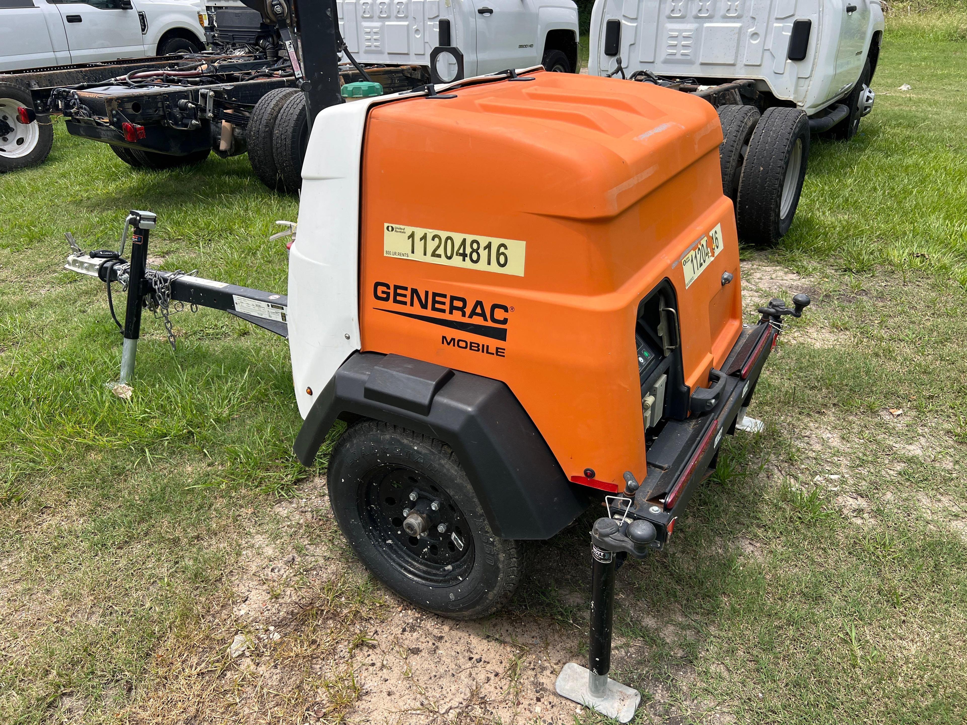 2021 GENERAC MLT6SMDS LIGHT PLANT SN:3008535736 powered by diesel engine, equipped with 4-1.000 watt