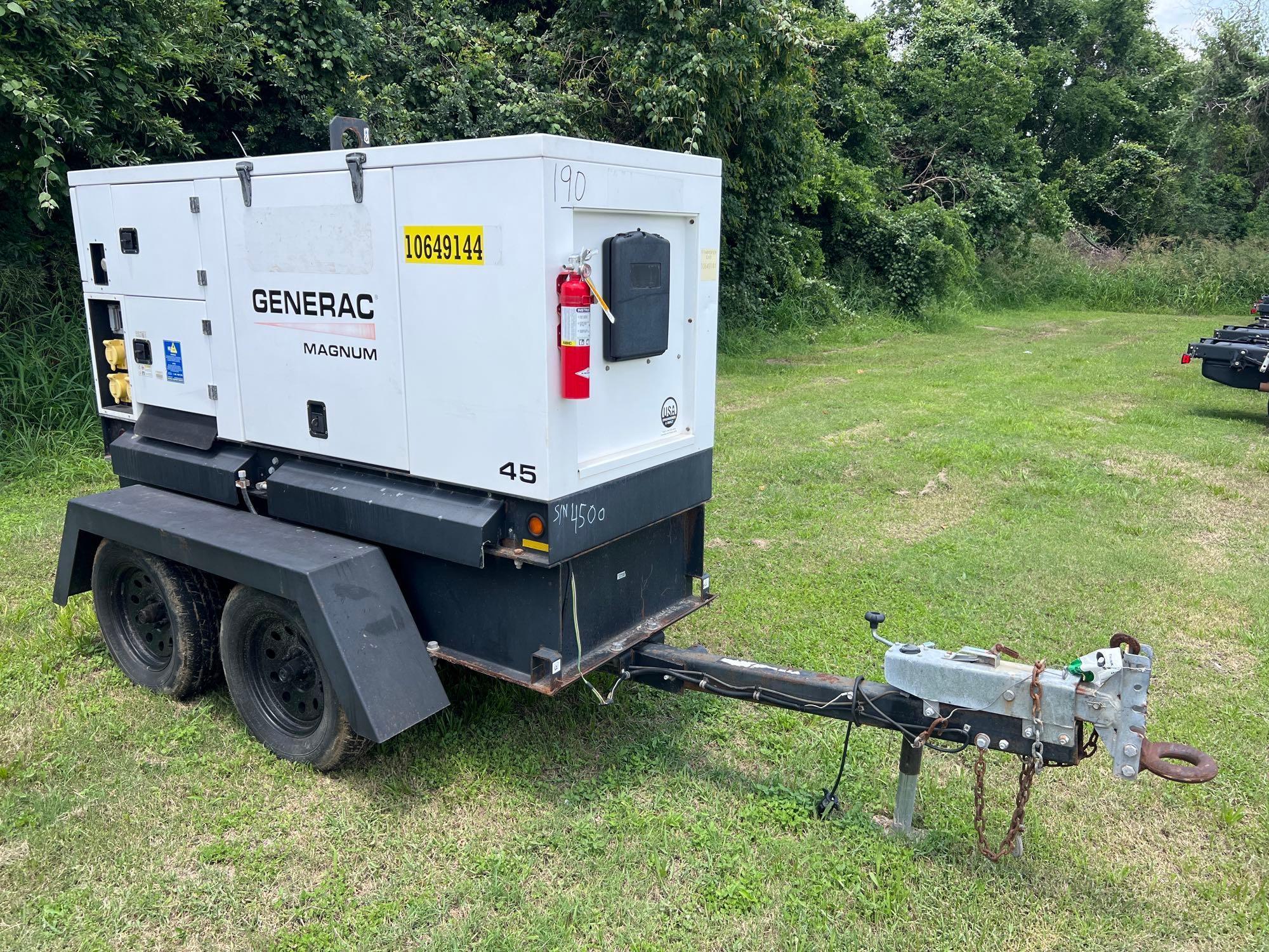 2017 MAGNUM PRO MMG45IF4 GENERATOR SN:3001754500 powered by diesel engine, equipped with 45KVA,