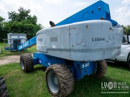 2014 GENIE S-80 BOOM LIFT SN:S80X14-10906 4x4, powered by diesel engine, equipped with 80ft.