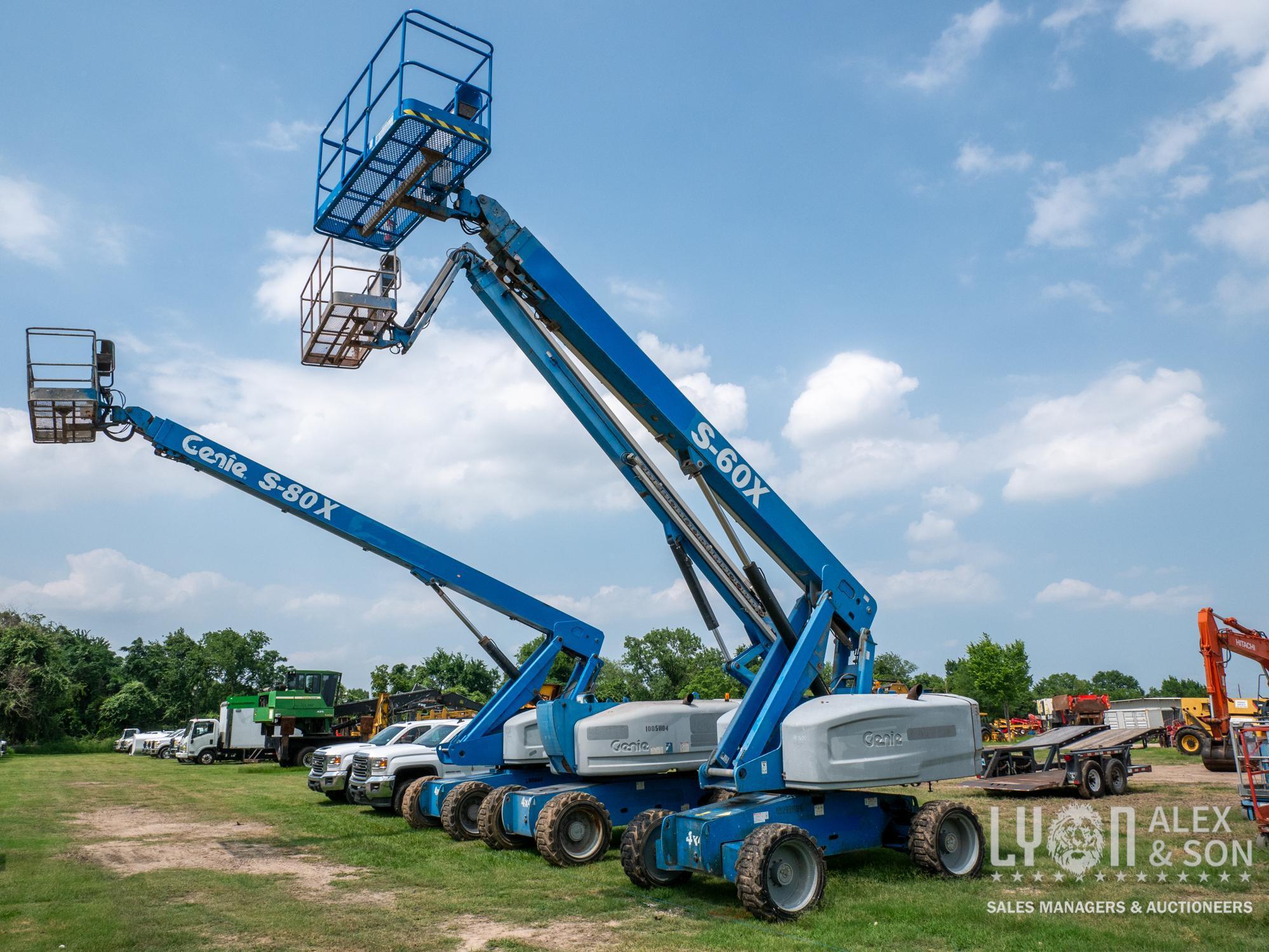 2014 GENIE S-60X BOOM LIFT SN:S60X14A-27600 4x4, powered by diesel engine, equipped with 60ft.