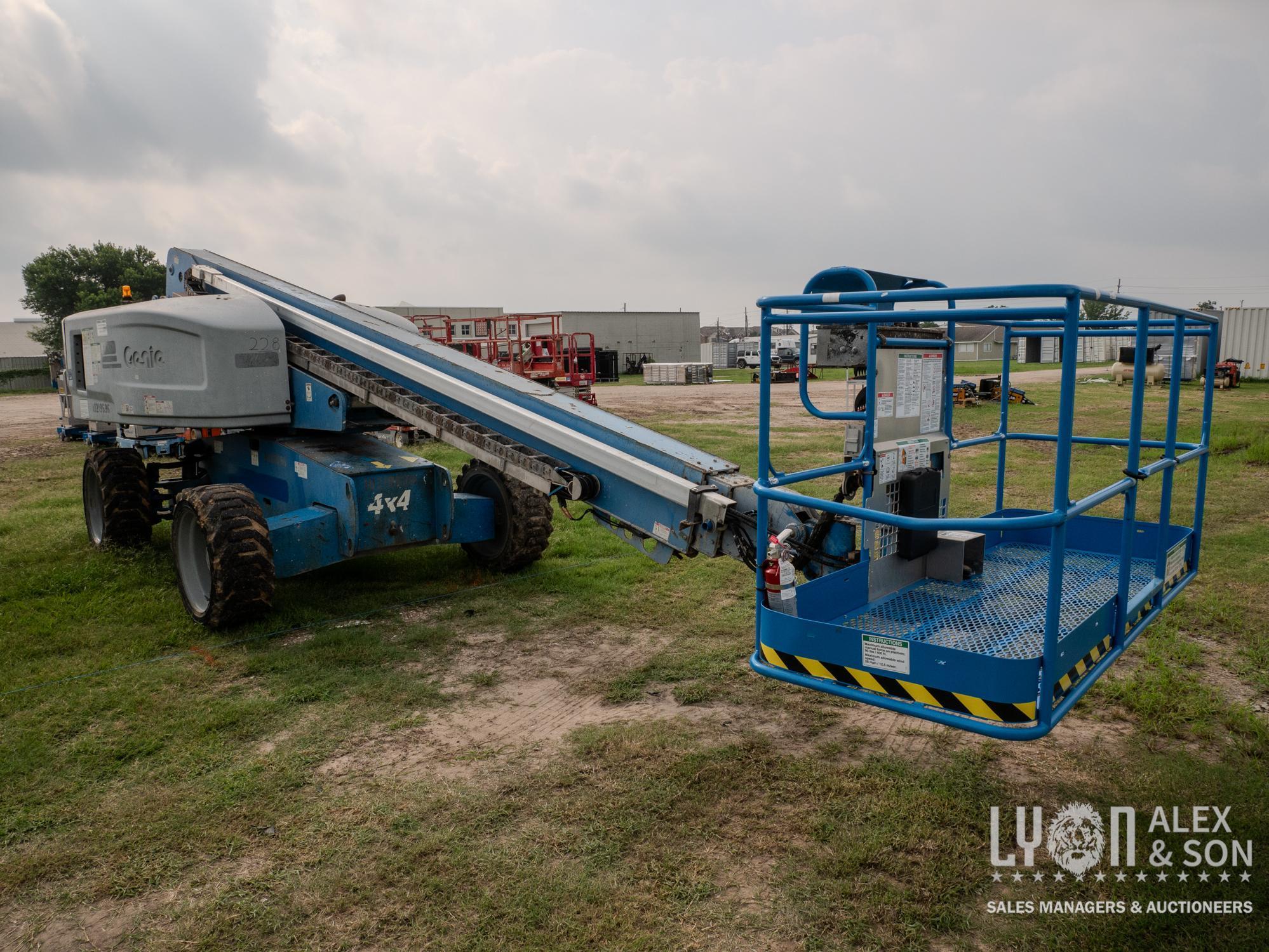 2014 GENIE S-60X BOOM LIFT SN:S60X14A-27600 4x4, powered by diesel engine, equipped with 60ft.