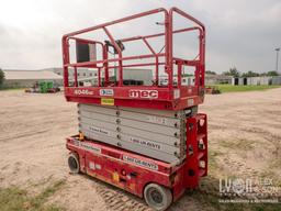 2017 MEC 4046SE SCISSOR LIFT SN:16700180 electric powered, equipped with 40ft. Platform height,