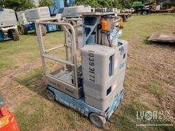 2015 GENIE GR-12 SCISSOR LIFT SN:GR15-39046 electric powered, equipped with 12ft. Platform height.