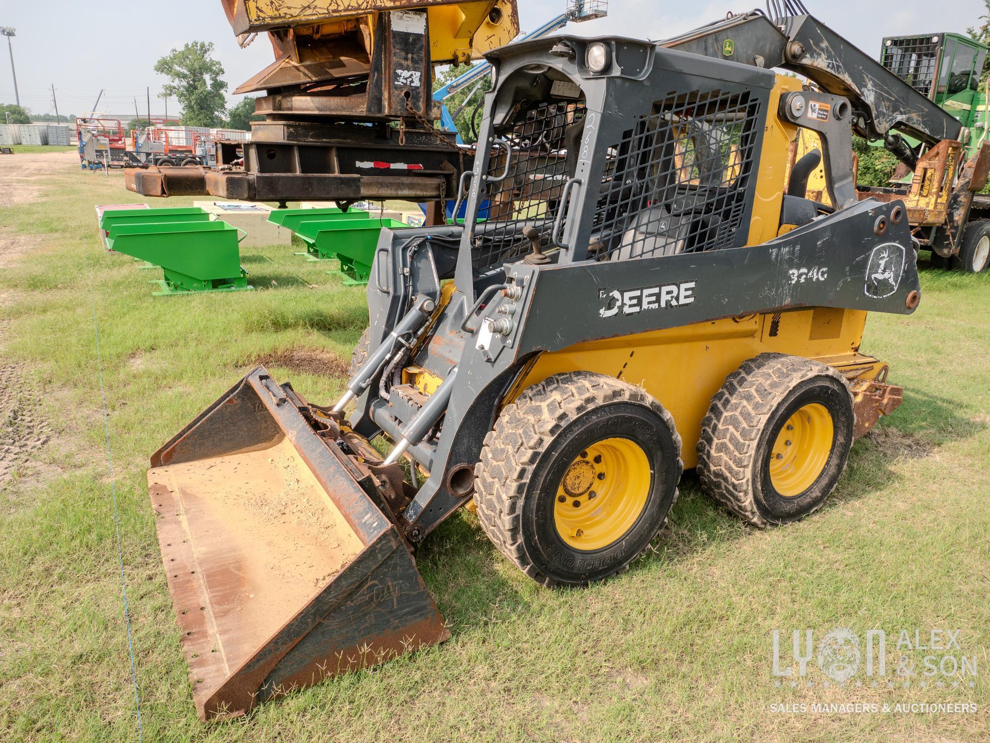 2021 JOHN DEERE 324G SKID STEER SN:397827 powered by John Deere diesel engine, equipped with