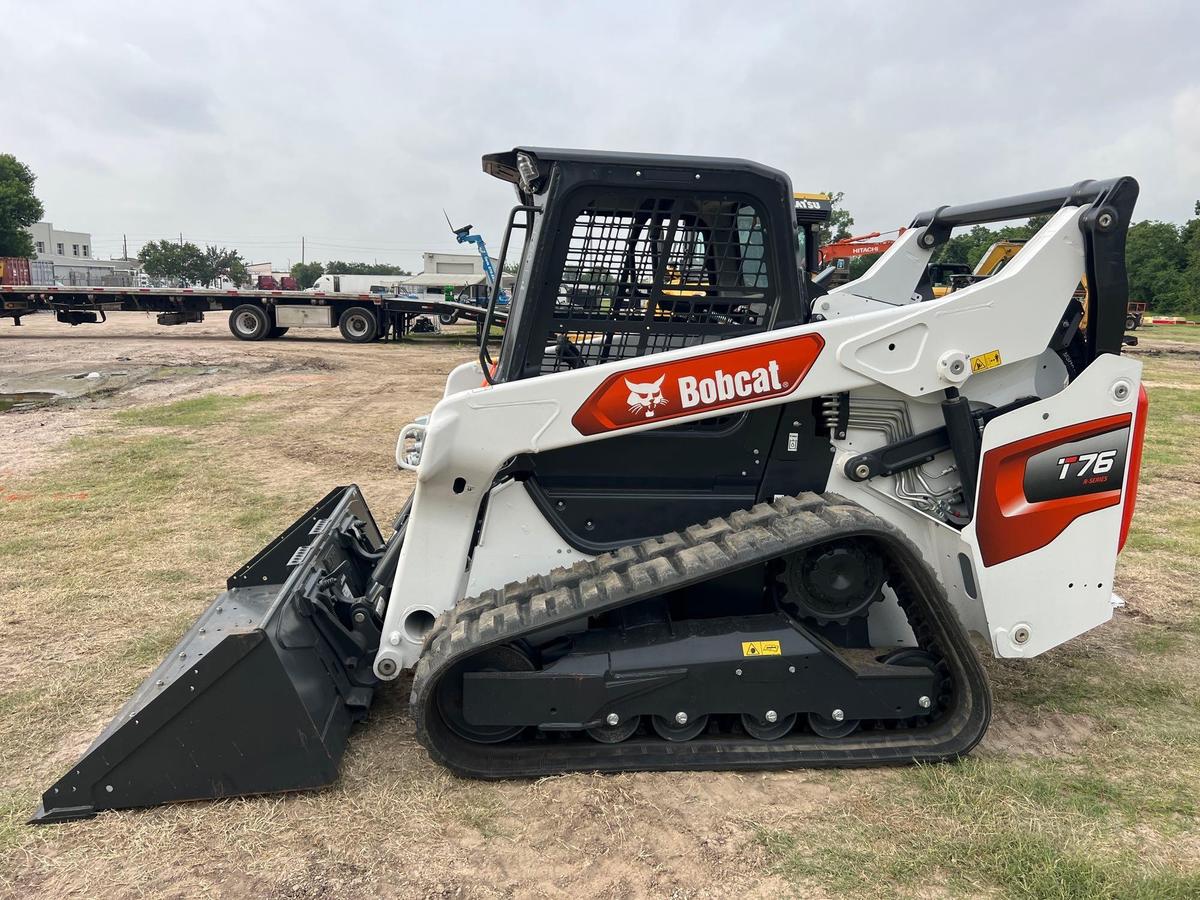 2023 BOBCAT T76 RUBBER TRACKED SKID STEER powered by diesel engine, equipped with rollcage,