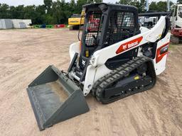 2023 BOBCAT T64 RUBBER TRACKED SKID STEER powered by diesel engine, equipped with rollcage,
