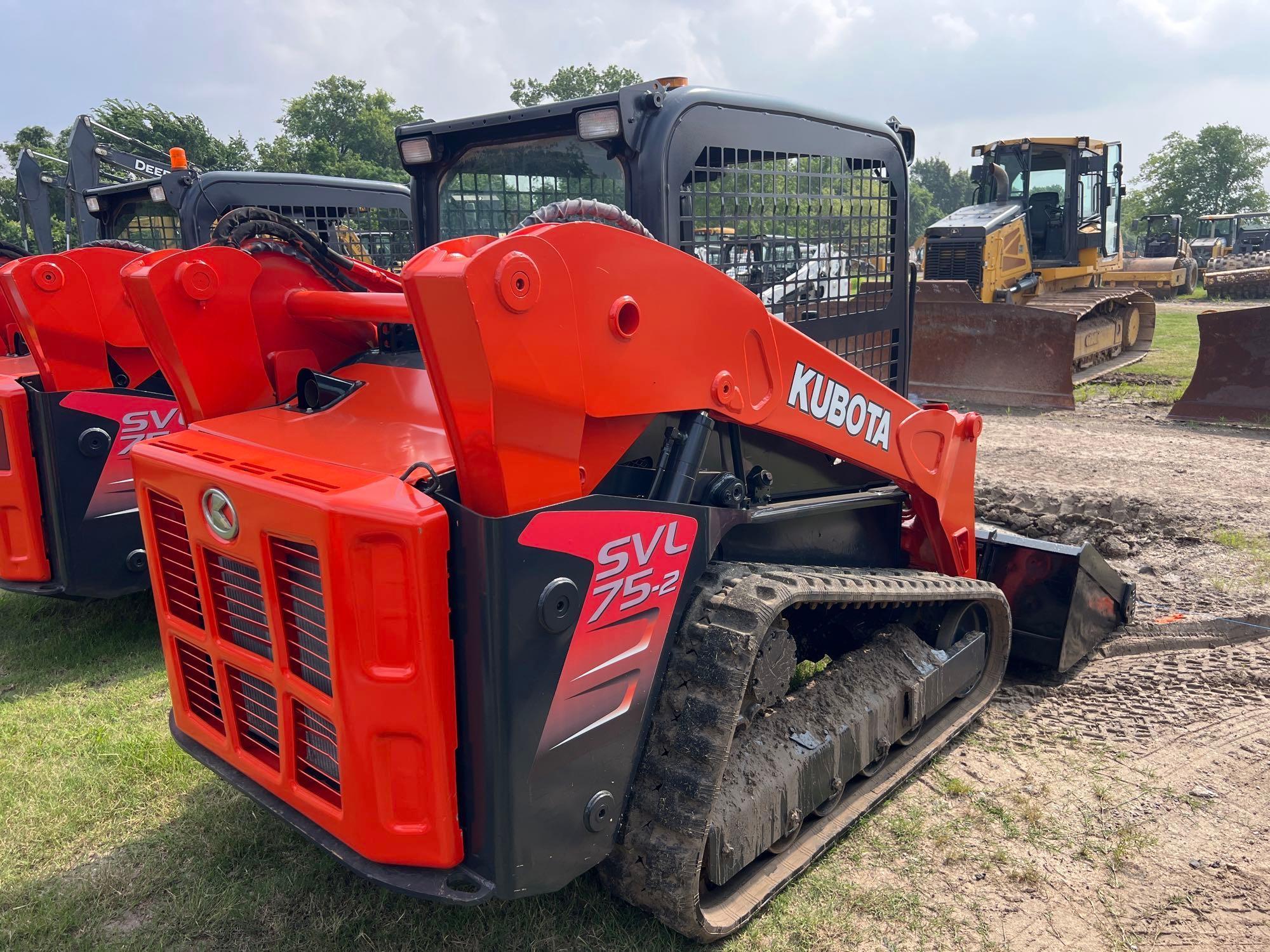 2021 KUBOTA SV75 RUBBER TRACKED SKID STEER SN:43580 powered by Kubota diesel engine, equipped with