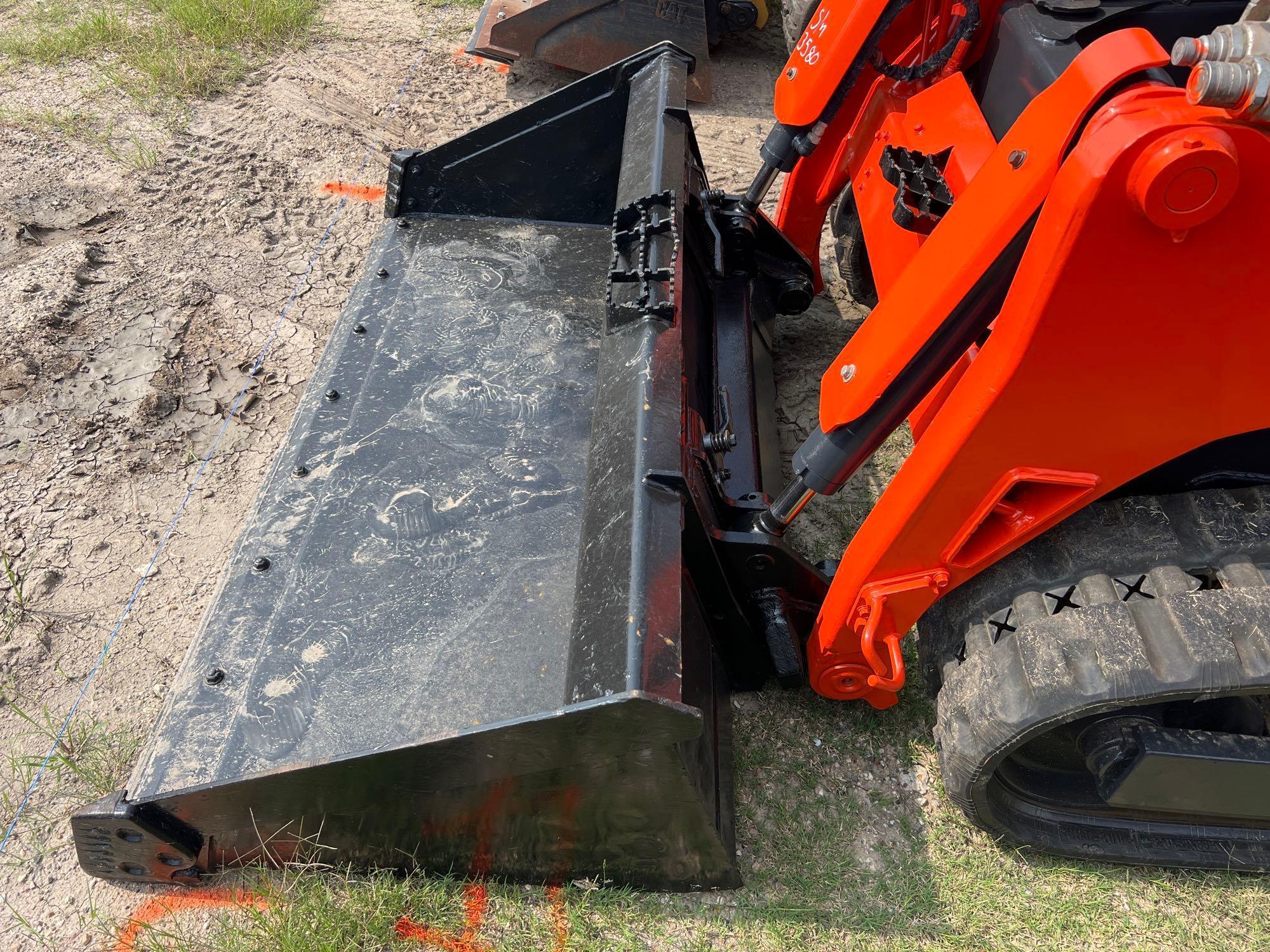 2021 KUBOTA SV75 RUBBER TRACKED SKID STEER SN:43580 powered by Kubota diesel engine, equipped with