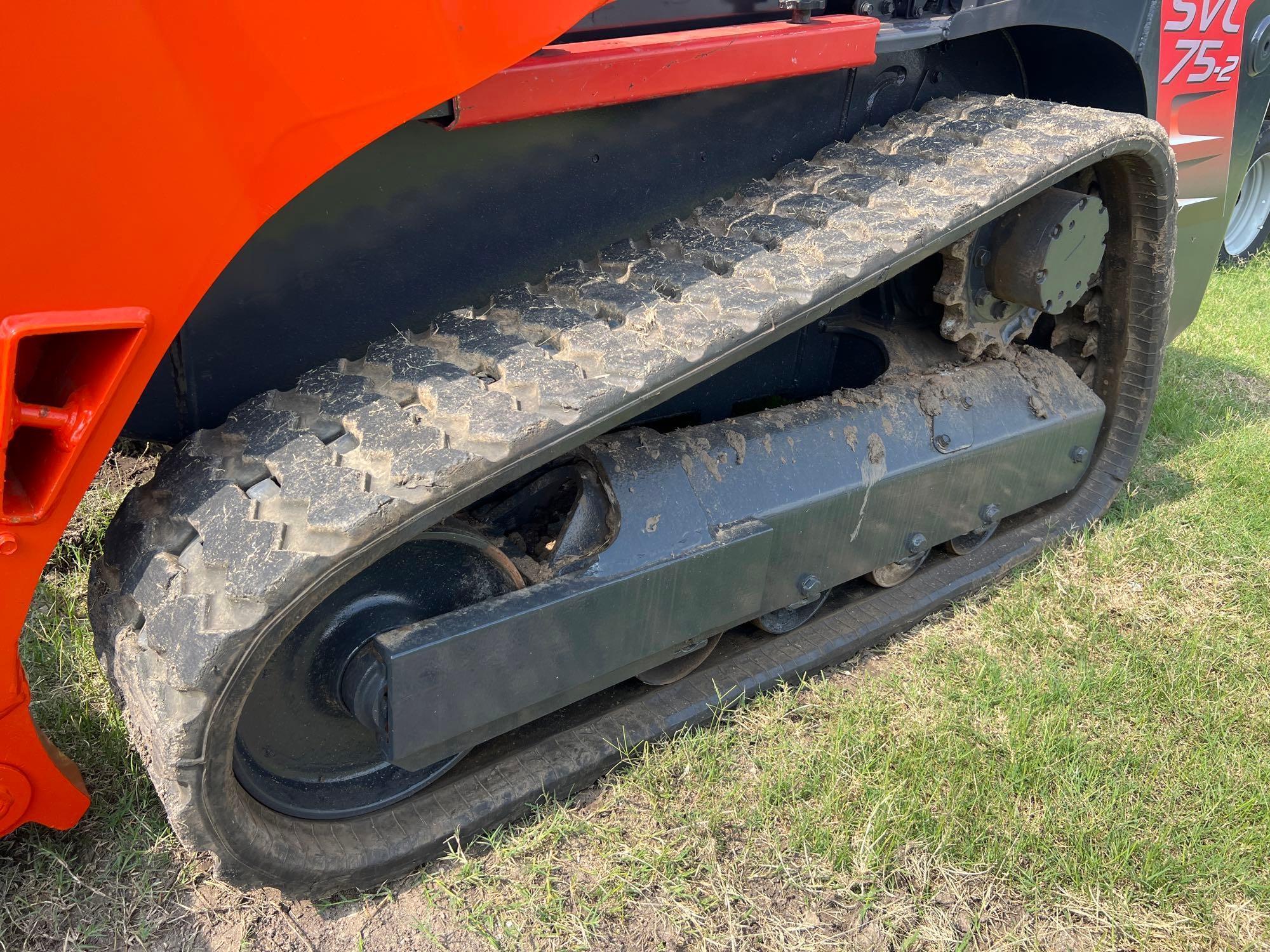 2021 KUBOTA SV75 RUBBER TRACKED SKID STEER SN:31632 powered by Kubota diesel engine, equipped with